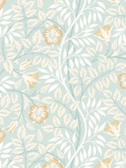 Hoopla Walls Seafoam Rosehip Trial A4 Wallpaper Sample - Image 1 of 1