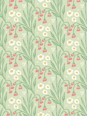 Hoopla Walls Pistachio Meadow Stripe A4 Wallpaper Sample - Image 1 of 1