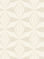 Hoopla Walls Beige Sunray Diamond A4 Wallpaper Sample - Image 1 of 1