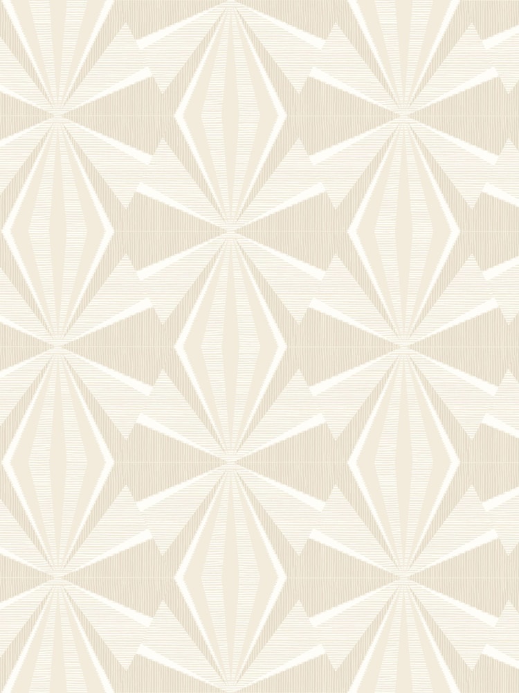 Hoopla Walls Beige Sunray Diamond A4 Wallpaper Sample - Image 1 of 1 Hoopla Walls Beige Sunray Diamond A4 Wallpaper Sample - Image 1 of 1