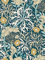 Hoopla Walls Petrol Blue Seaweed Garden A4 Wallpaper Sample - Image 1 of 1