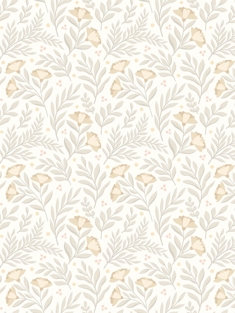 Hoopla Walls Stone Linen Petite Posy A4 Wallpaper Sample - Image 1 of 1 Hoopla Walls Stone Linen Petite Posy A4 Wallpaper Sample - Image 1 of 1
