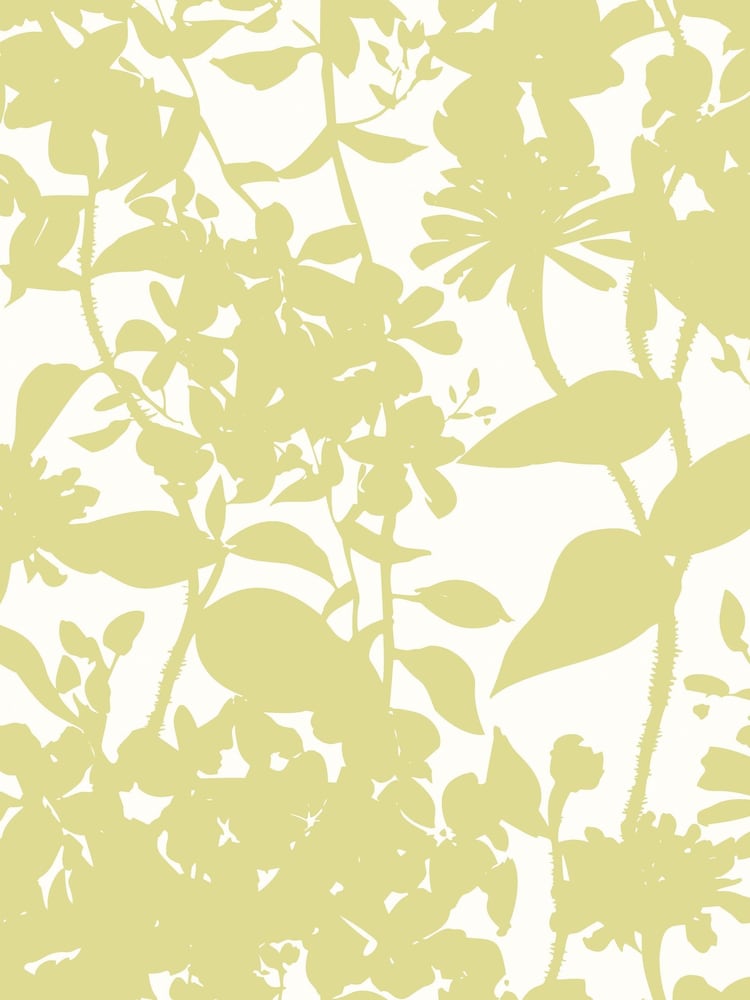 Hoopla Walls French Lime Summer Silhouette A4 Wallpaper Sample - Image 1 of 1
