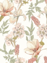 Hoopla Walls Sage Hazel Orchid Bloom A4 Wallpaper Sample - Image 1 of 1