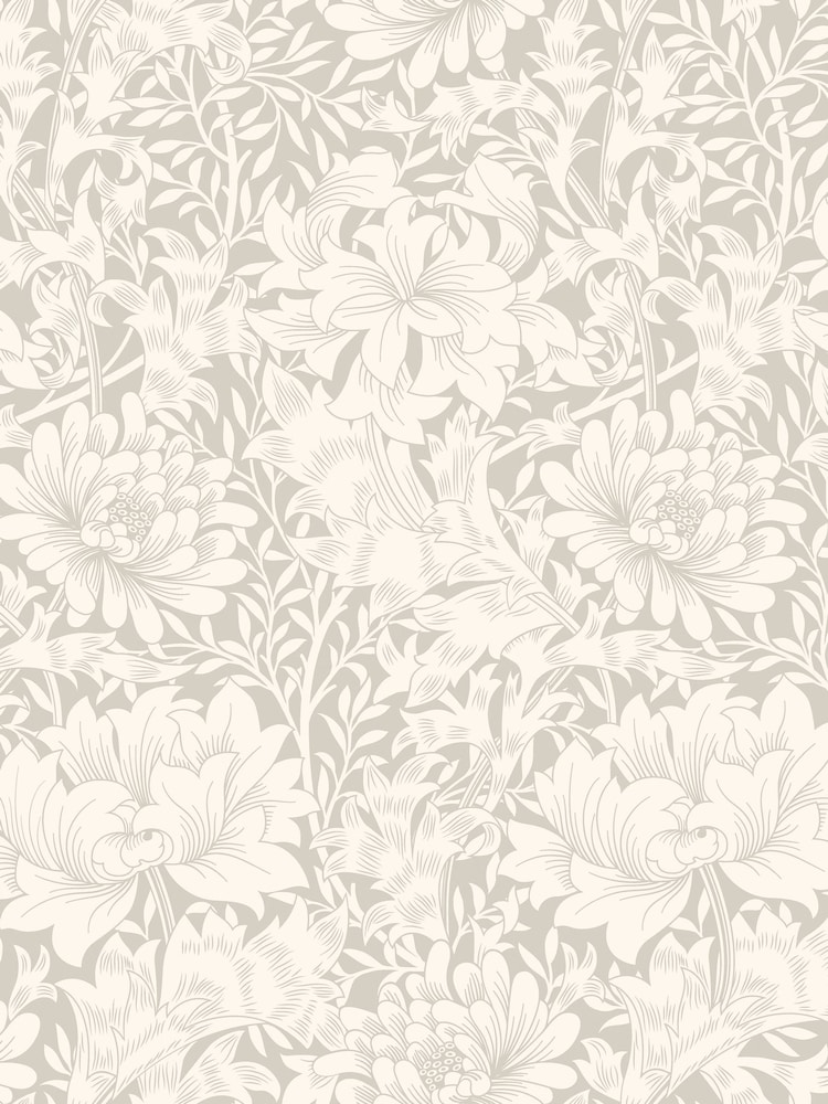 Hoopla Walls Dove Chrysanthemum A4 Wallpaper Sample - Image 1 of 1