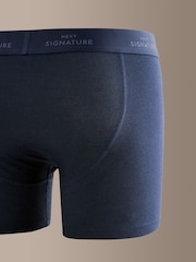 Navy/Burgundy Cotton Modal Signature Comfort Soft Trunks - Image 6 of 8