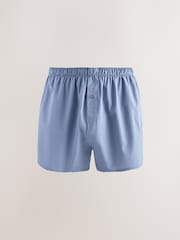 Navy/Burgundy Paisley Print 4 pack Woven Pure Boxers - Image 3 of 8