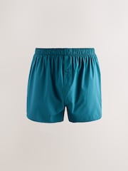 Navy/Burgundy Paisley Print 4 pack Woven Pure Boxers - Image 4 of 8