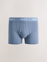 Navy Geo Print 10 pack A-Front Boxers - Image 10 of 14