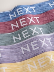 Purple/Blue/Red 5 Pack Cotton Rich Trunk Boxers - Image 8 of 9