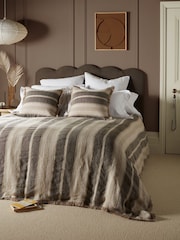 Secret Linen Store Natural Clara Linen Throw - Image 1 of 5