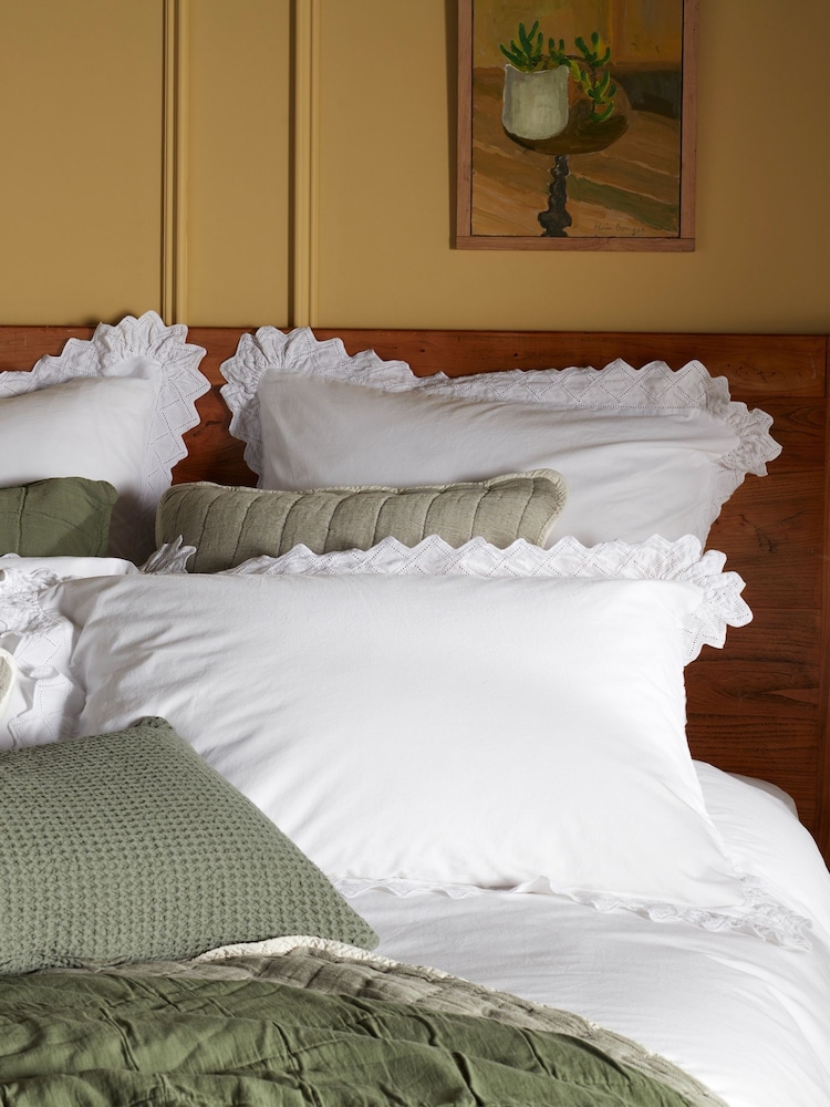 Secret Linen Store White Valerie Pillowcase - Image 2 of 5