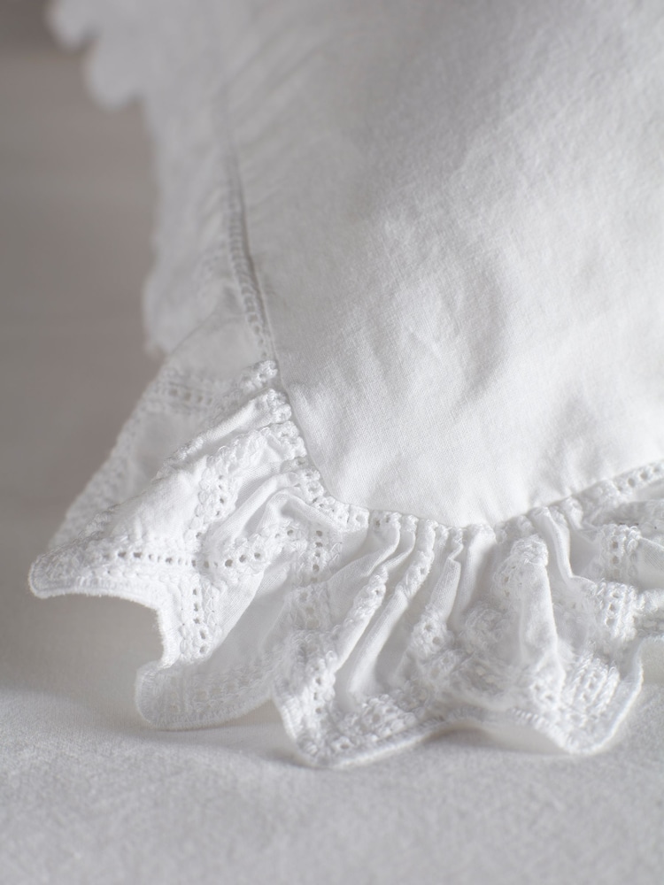 Secret Linen Store White Valerie Pillowcase - Image 5 of 5