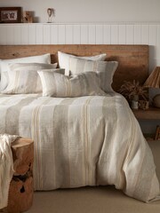Secret Linen Store Natural Sophie Stripe Pillowcase - Image 3 of 5