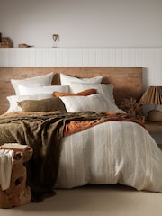 Secret Linen Store Natural Sophie Stripe Pillowcase - Image 4 of 5