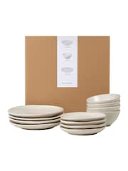Broste Copenhagen Set of 4 Cream Nordic Vanilla Dinner - Image 1 of 3