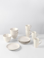 Broste Copenhagen Set of 4 Cream Nordic Vanilla Breakfast - Image 1 of 4