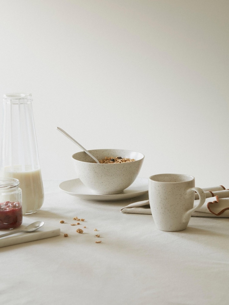 Broste Copenhagen Set of 4 Cream Nordic Vanilla Breakfast - Image 4 of 4