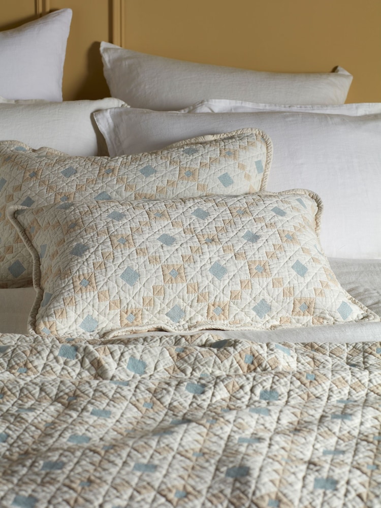 Secret Linen Store Multi Pippa Patchwork Quilted Cushion Cover - Image 1 of 4