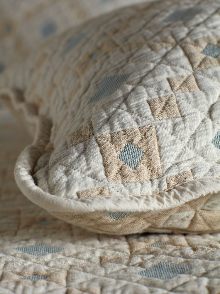 Secret Linen Store Multi Pippa Patchwork Quilted Cushion Cover - Image 2 of 4