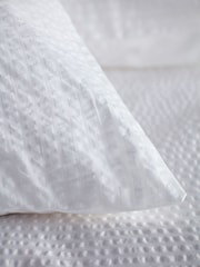 Secret Linen Store White Seersucker 100% Cotton Duvet Cover - Image 4 of 4