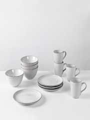 Broste Copenhagen Set of 4 Sand Nordic Breakfast Dinnerware - Image 1 of 5