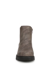 Blowfish Malibu Womens Kali Cozy Wedge Brown Boots - Image 4 of 7