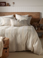 Secret Linen Store Natural Sophie Stripe 100% Linen Duvet Cover - Image 2 of 5