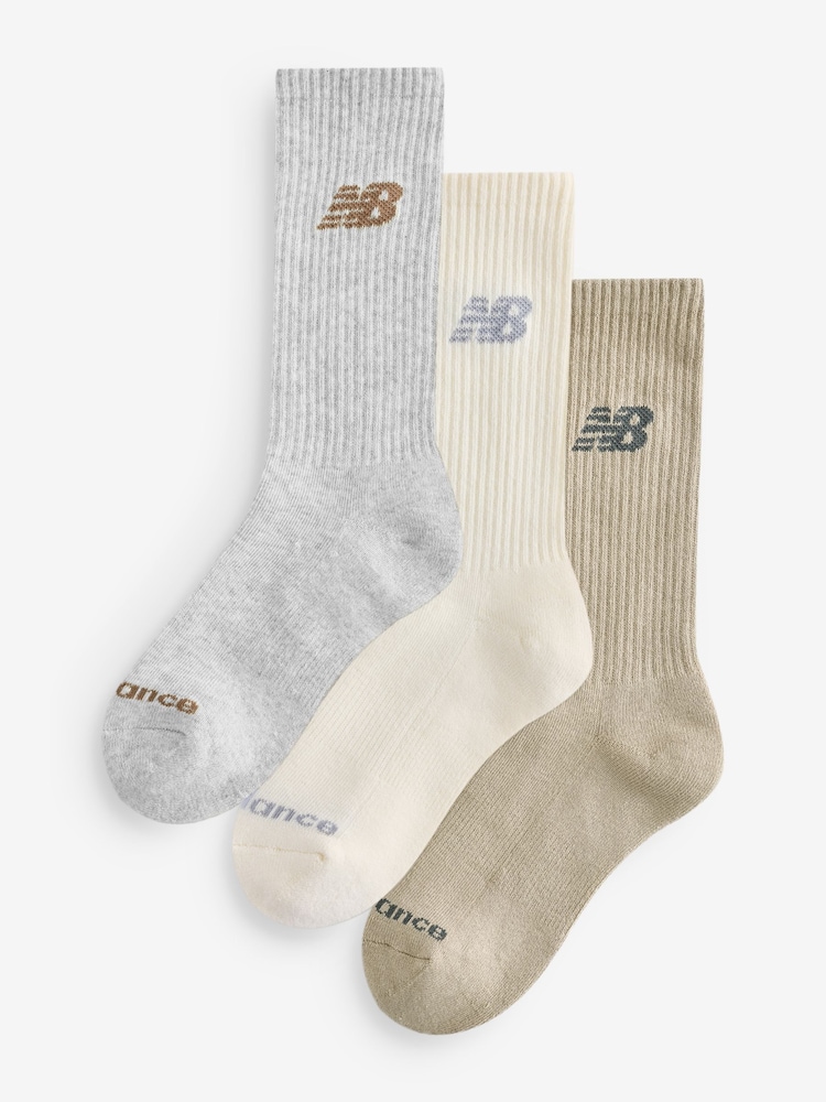 New Balance Natural Every Day Seasonal Crew Socks 3 Pack - Image 1 of 4