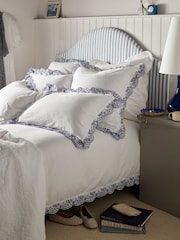 Secret Linen Store White Elsie Cotton Linen Duvet Cover - Image 4 of 5