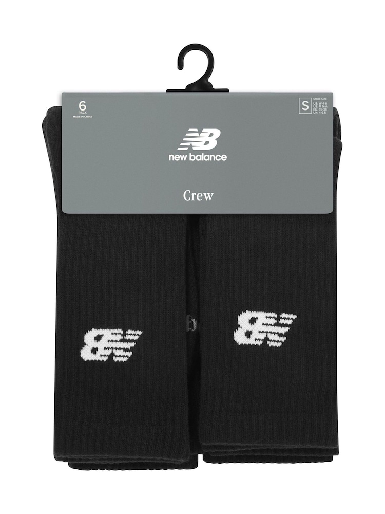 New Balance Every Day Crew 6 Pack Socks - Image 2 de 3