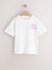 White Oversized Graphic Print T-Shirt (3-16yrs) - Image 1 of 4