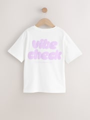 White Oversized Graphic Print T-Shirt (3-16yrs) - Image 2 of 4