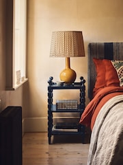 Oka Pure Indigo Huxley Side Table - Image 1 of 6