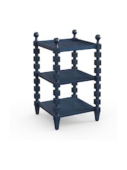 Oka Pure Indigo Huxley Side Table - Image 3 of 6