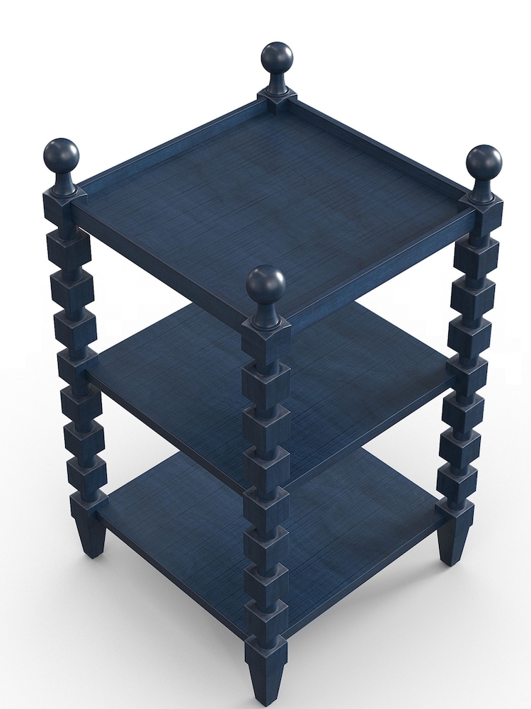 Oka Pure Indigo Huxley Side Table - Image 6 of 6