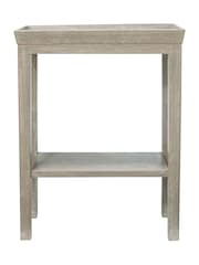 Oka Silver Birch Gustavian Wooden Sofa Side Table - Image 2 of 4