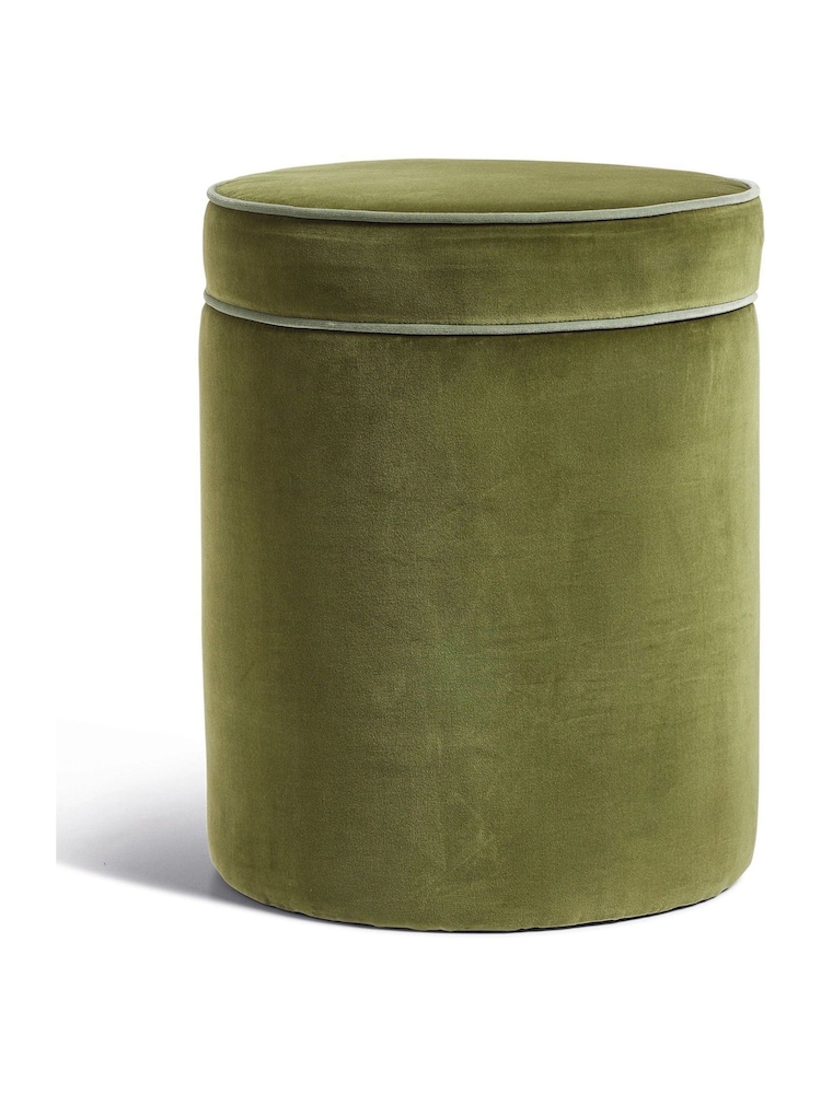 Oka Spruce Samena Ottoman - Image 2 of 4