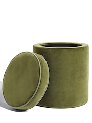 Oka Spruce Samena Ottoman - Image 3 of 4