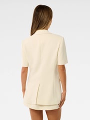 Forever New Cream Azura Petite Short Sleeves Jacket - Image 2 of 5