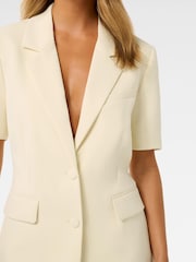 Forever New Cream Azura Petite Short Sleeves Jacket - Image 3 of 5