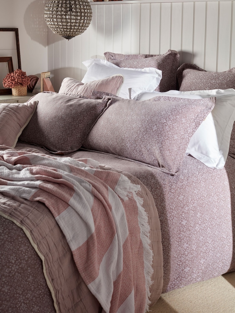 Secret Linen Store Rose Sofia 100% Cotton Blanket - Image 2 of 5