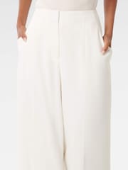 Forever New White Frieda Petite High Waist Wide Leg Pants - Image 3 of 5