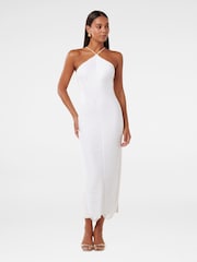 Forever New White Quinn Fringe Bodycon Maxi Dress - Image 1 of 4