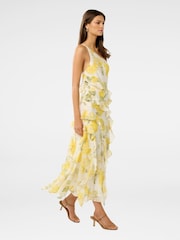 Forever New Yellow Belle One Shoulder Ruffle Gown - Image 2 of 4