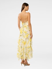 Forever New Yellow Belle One Shoulder Ruffle Gown - Image 3 of 4