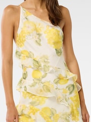 Forever New Yellow Belle One Shoulder Ruffle Gown - Image 4 of 4
