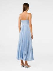 Forever New Blue Chloe Pleated Midi Dress - Image 2 of 4