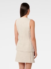 Forever New Natural Pure Linen Alexa Waistcoat - Image 2 of 5