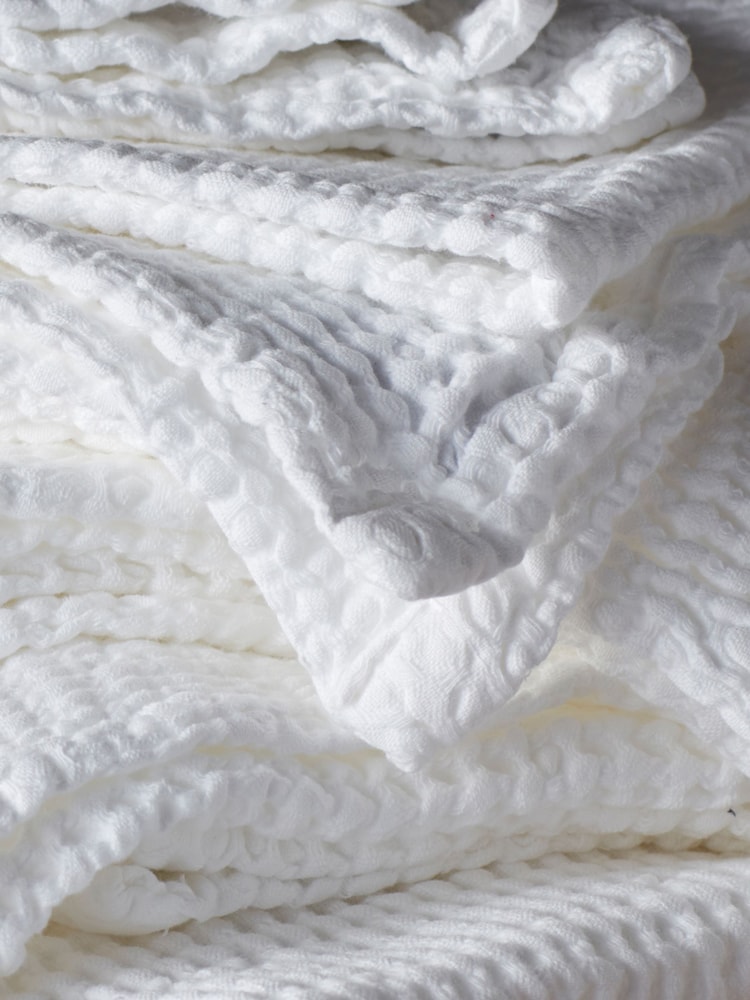 Secret Linen Store White 100% Cotton Waffle Towel - Image 2 of 2
